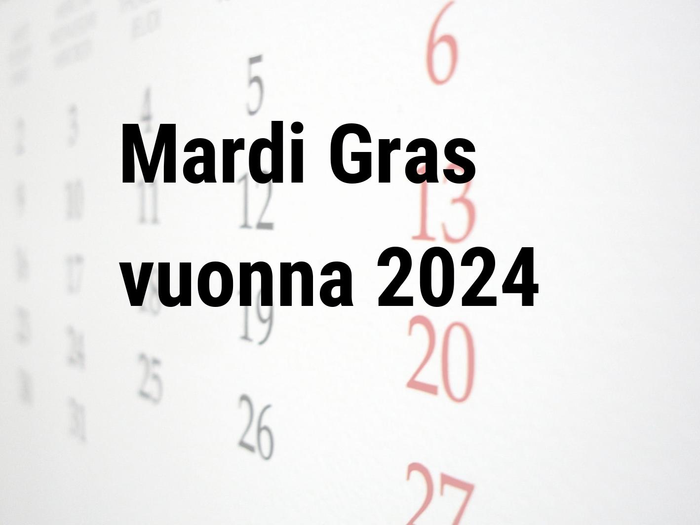 Mardi Gras 2024 Calendar Center