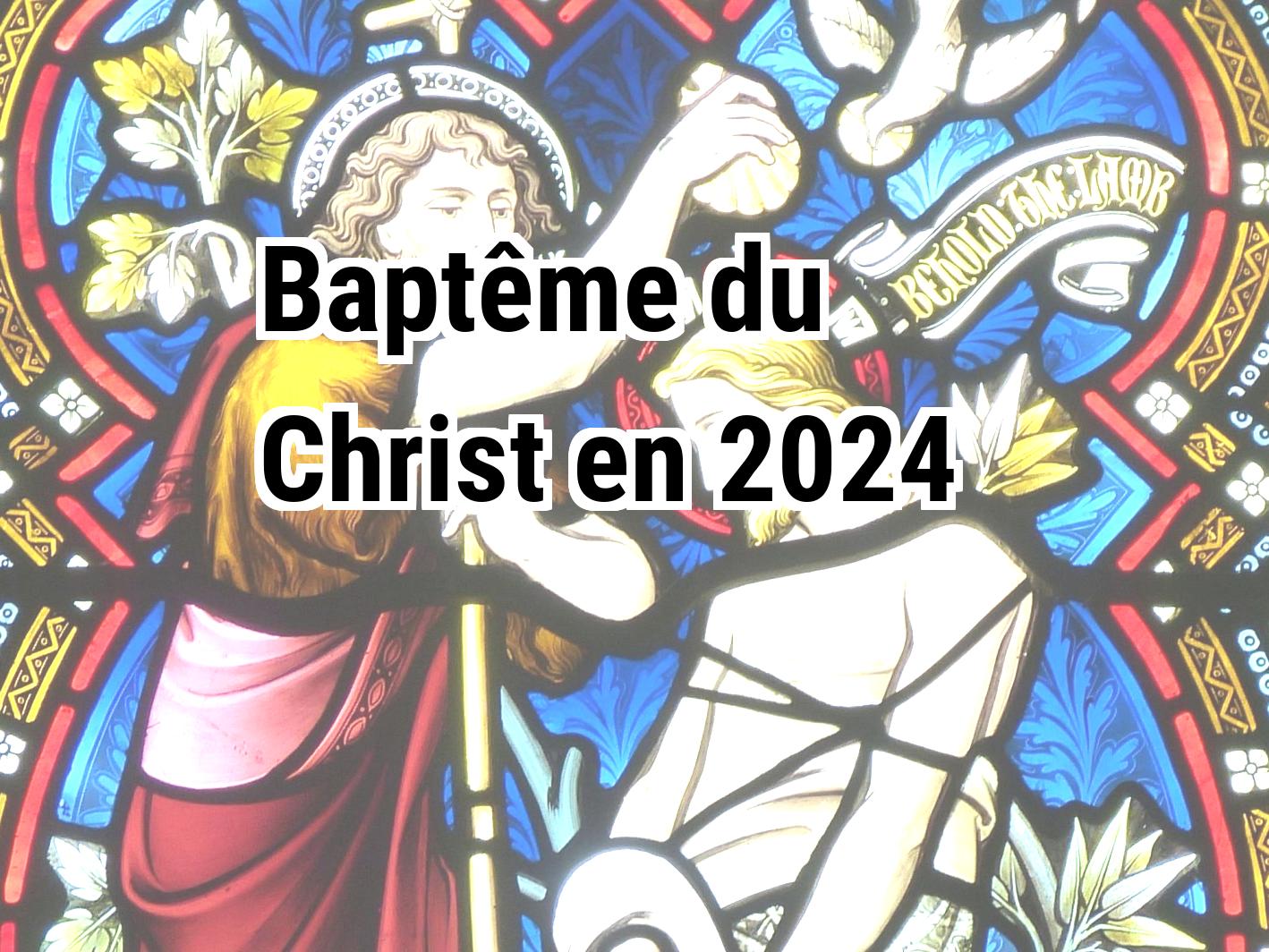 Baptême du Christ 2024 Calendar Center
