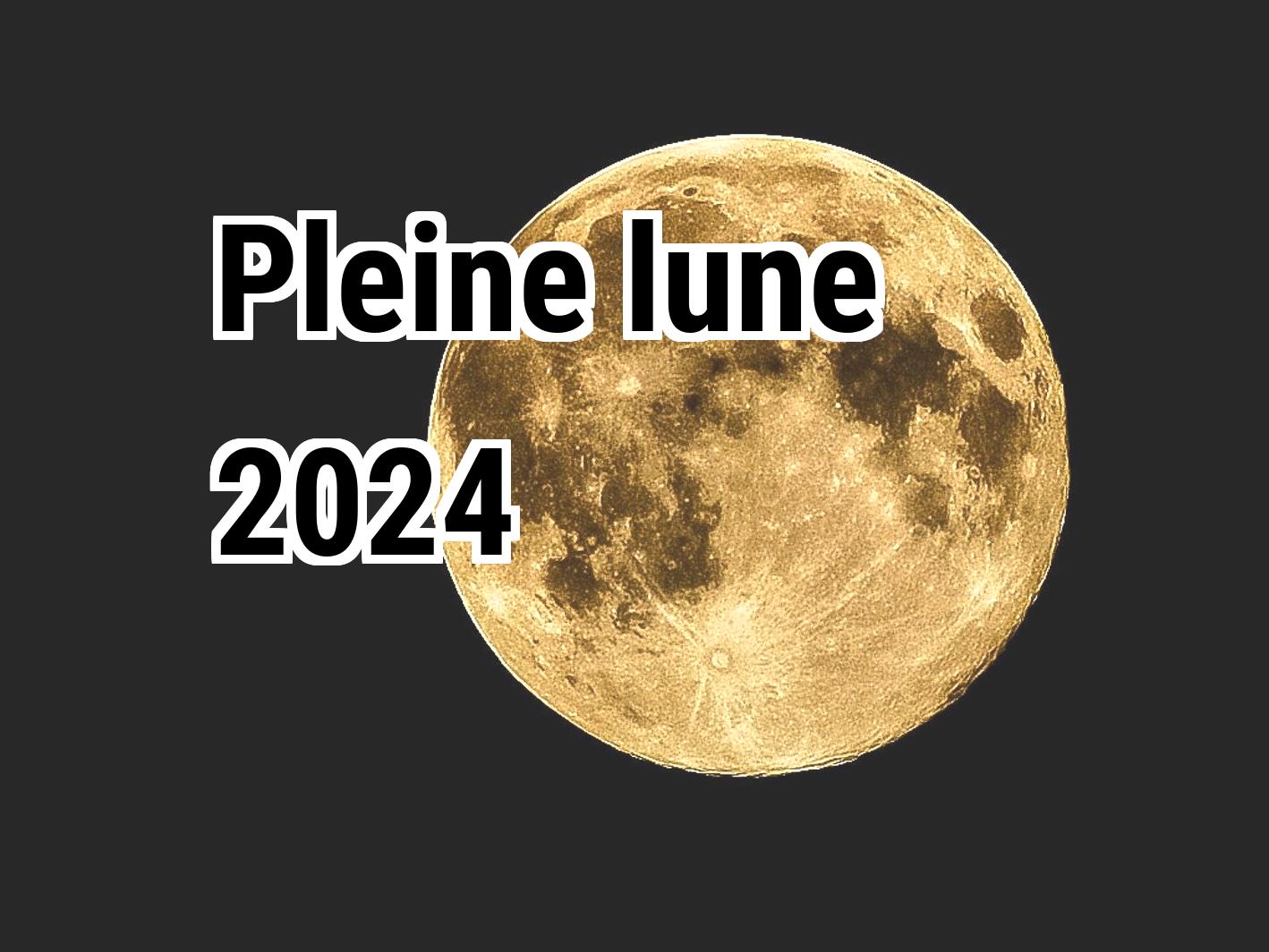 Pleine lune 2024 Calendar Center