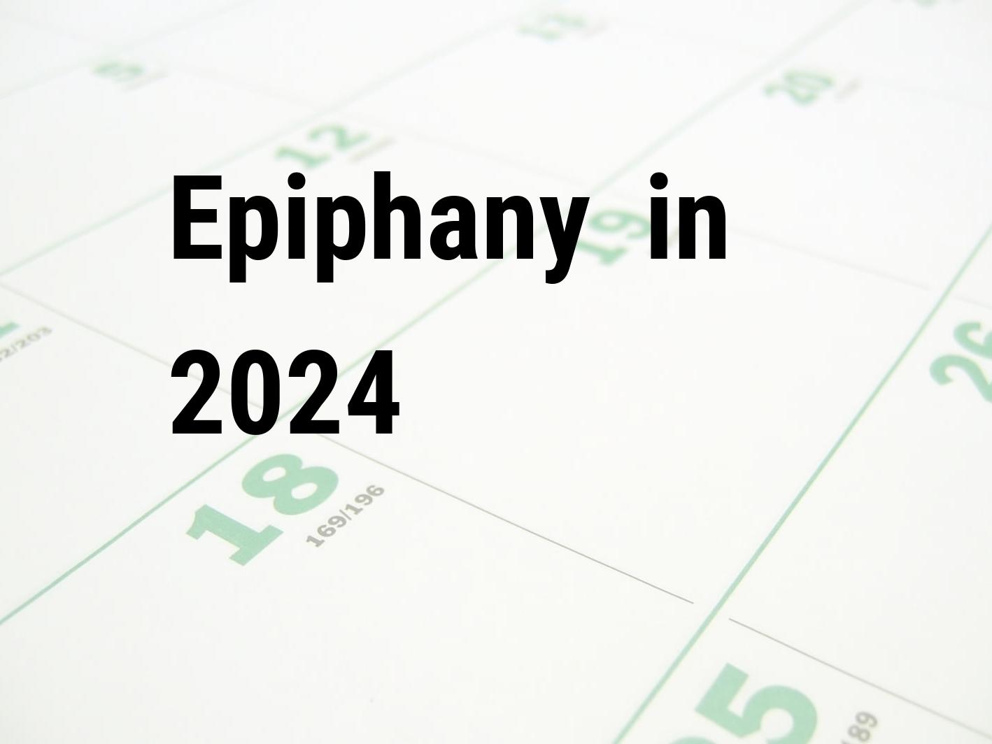 Epiphany (holiday) 2024 Calendar Center