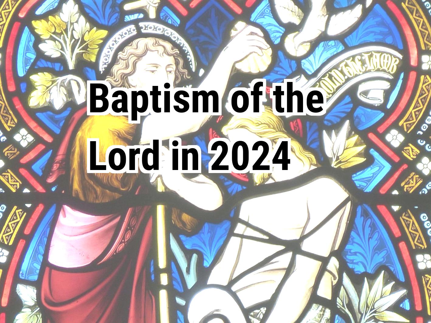 Baptism of the Lord 2024 Calendar Center
