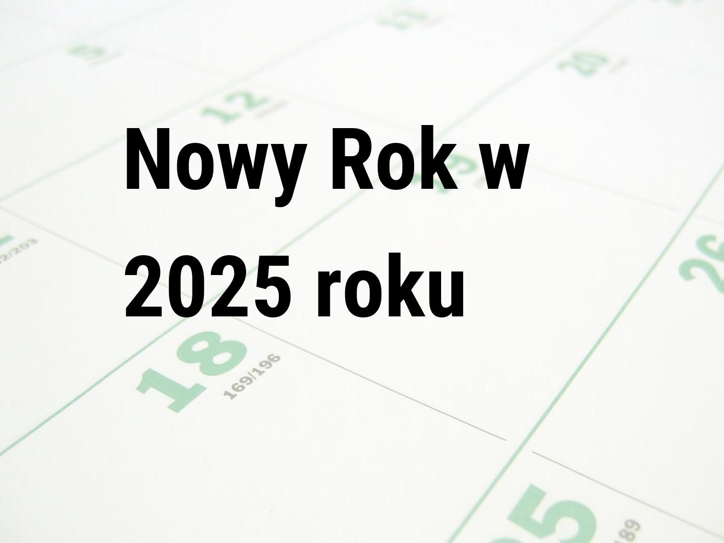 Nowy Rok 2025 Calendar Center